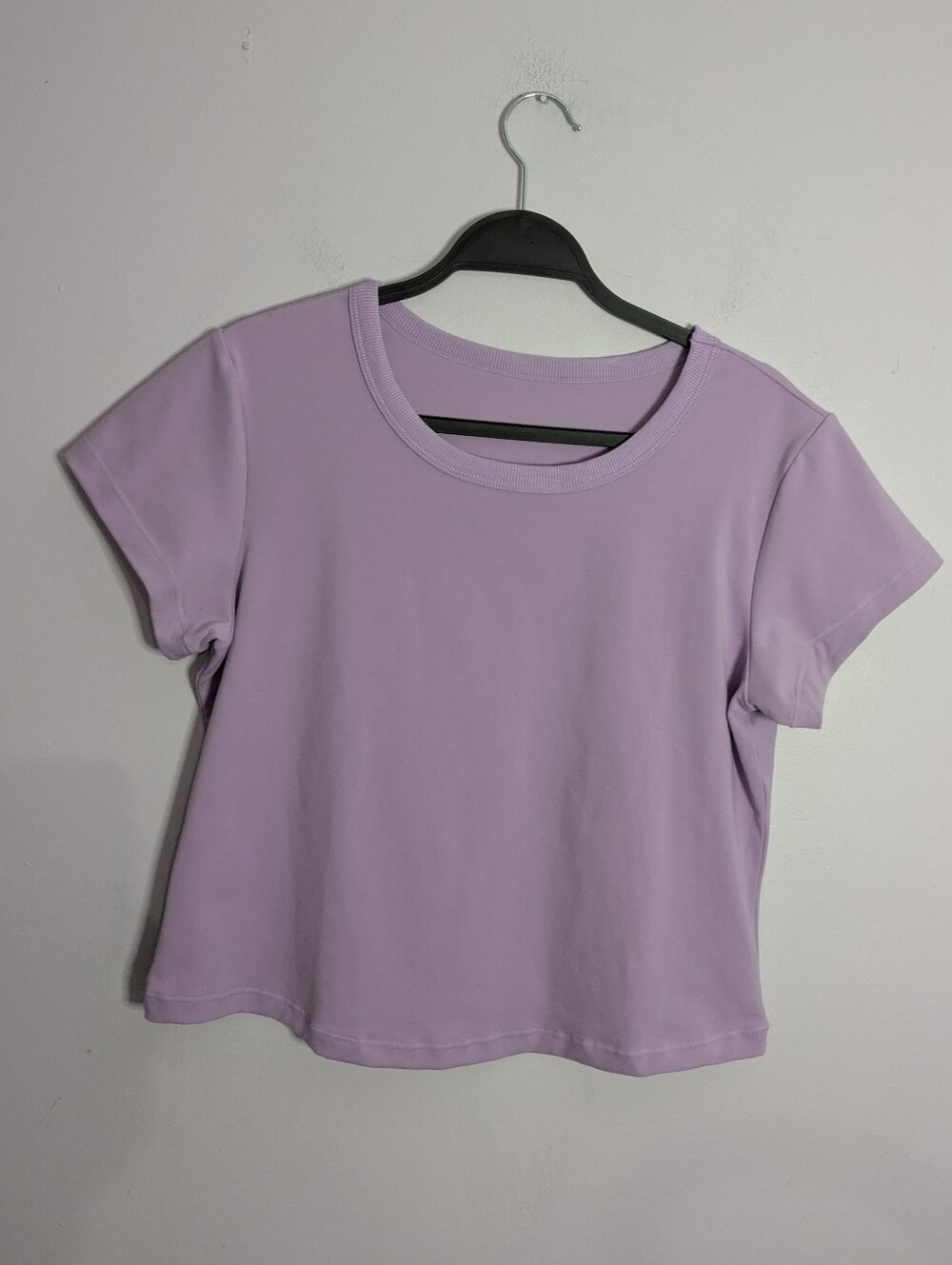 Popflex Call Me Baby Crop Tee In Mystic Purple 2X